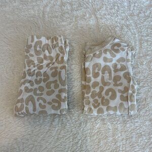 Milk berry Leopard Print Pajama Set | 3T